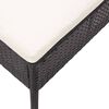 vidaXL Set muebles de jardín 8 piezas y cojines ratán sintético negro