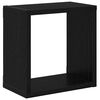 vidaXL Estanterías de pared 2 pcs Roble Negro 26 x 15 x 26 cm