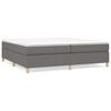 vidaXL Estructura de cama con somier tela gris oscuro 200x200 cm