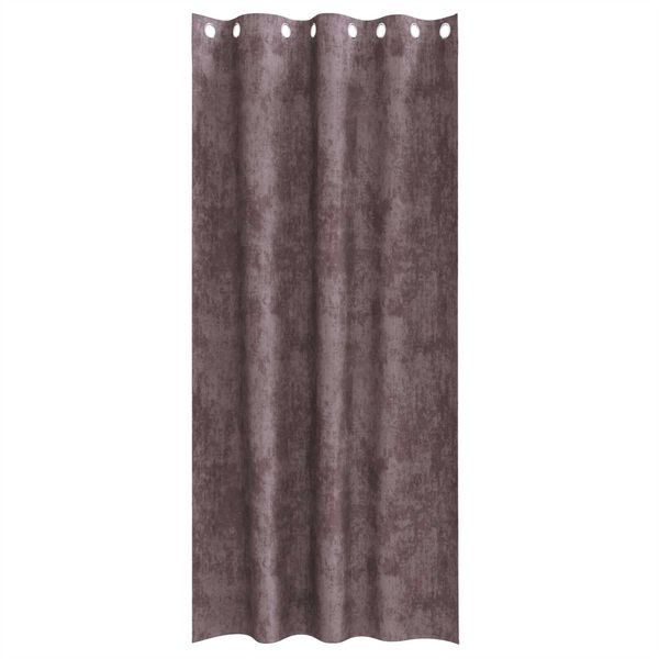 vidaXL Cortinas de Terciopelo 2 pcs Marr&oacute;n 245 x 140 cm Terciopelo