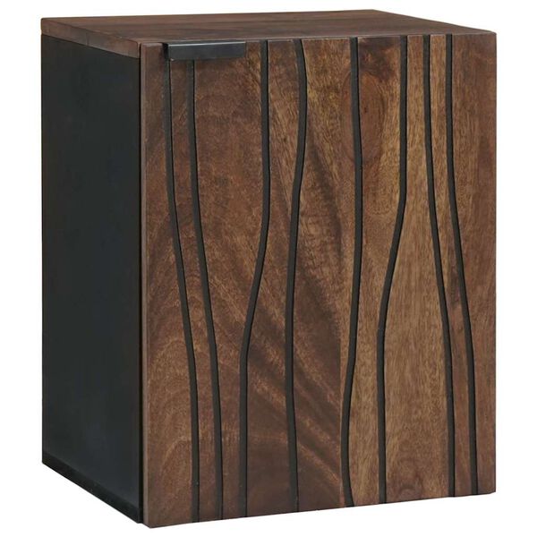 vidaXL Gabinete de Lavabo para Ba&ntilde;o con puerta Nogal 38 x 33,5 x 48 cm