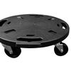 vidaXL Soporte con ruedas para plantas 3 uds negro diámetro 40cm 275kg