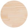 vidaXL Tablero de mesa redondo madera maciza de pino &Oslash;60x3 cm