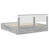 vidaXL Estructura de cama con cabecera Gris Sonoma 180 x 200 cm