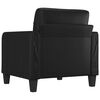 vidaXL Sill&oacute;n cuero sint&eacute;tico negro 60 cm