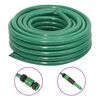 vidaXL Manguera de jard&iacute;n con accesorios PVC verde 0,75" 10 m