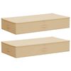 vidaXL Caja de Almacenamiento 2 uds. Tejido no tejido 90 x 48 x 15 cm
