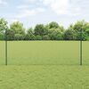 vidaXL Valla con Poste Verde 1,2 x 50 m Acero y PVC