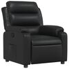 vidaXL Sillón reclinable de cuero sintético negro