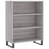 vidaXL Aparador alto madera contrachapada gris sonoma 69,5x34x180 cm