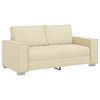 vidaXL Sof&aacute; de dos plazas Crema 180 cm Cuero sint&eacute;tico