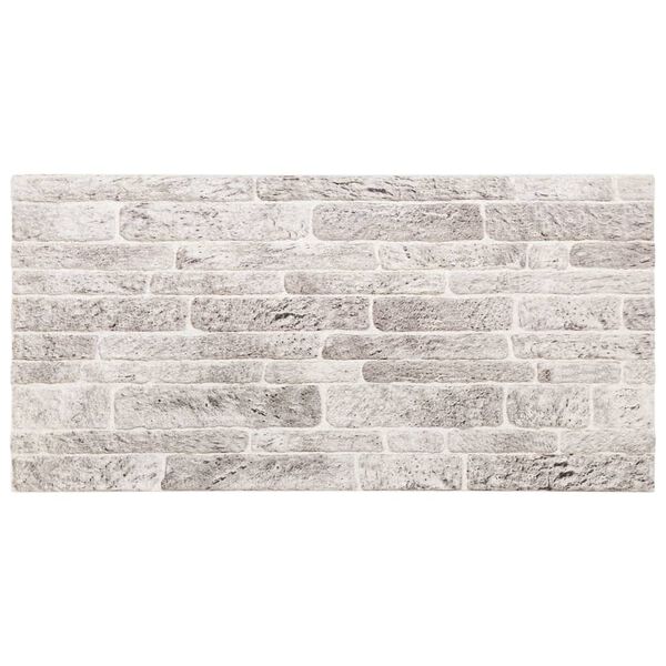 vidaXL Paneles de pared 3D 10 unidades EPS gris claro 100x50 cm