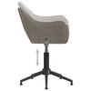 vidaXL Sillas de comedor giratorias 4 unidades terciopelo gris claro