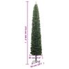 vidaXL &Aacute;rbol de Navidad estrecho con soporte PVC 270 cm
