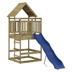 vidaXL Parque infantil de exterior madera de pino impregnada