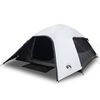 vidaXL Tienda de campa&ntilde;a igl&uacute; 4 personas tela opaca impermeable blanco