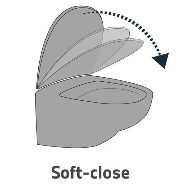 RIDDER Asiento de inodoro Memphis con cierre suave blanco mate