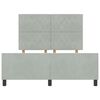 vidaXL Cama tipo Box Spring Gris claro 140 x 200 cm Terciopelo