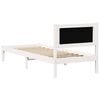 vidaXL Estructura de cama Gris Claro 90 x 200 cm Madera de pino macizo