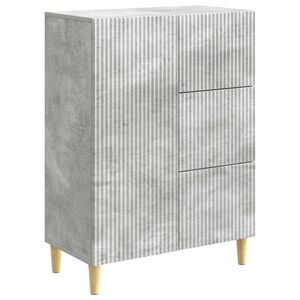 vidaXL Aparador Gris Hormig&oacute;n 66 x 34,5 x 90 cm Madera de Ingenier&iacute;a