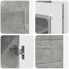 vidaXL Armario de Madera Gris Concreto 88,5 x 30,5 x 73 cm