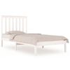 vidaXL Estructura de cama madera maciza de pino blanco 100x200 cm