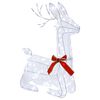 vidaXL Reno Navide&ntilde;o 3D LOVIISA 140 LED Blanco fr&iacute;o 55 x 22 x 63 cm