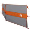 vidaXL Cortaviento de camping impermeable gris naranja 490x123 cm