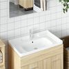 vidaXL Lavabo de ba&ntilde;o rectangular cer&aacute;mica blanco 91,5x48x23 cm