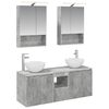vidaXL Juego de Muebles de Ba&ntilde;o 5 uds. Gris Hormig&oacute;n