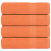 vidaXL Toallas de mano 4 uds naranja 50x100 cm 360 gsm 100% algod&oacute;n