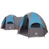 vidaXL Tienda Familiar con cubierta impermeable 14 personas Azul