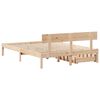 vidaXL Estructura de cama sin colchón madera maciza de pino 120x190 cm