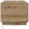 vidaXL Mesa de centro con luces LED roble artisan 90x50x40 cm