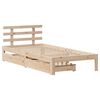 vidaXL Estructura de cama con cajones madera maciza pino 90x190 cm