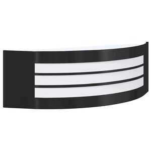 vidaXL Luz de pared exterior Negro 32 x 10 x 10 cm