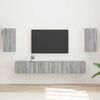 vidaXL Conjunto de mueble de TV 5 pcs Gris Sonoma Madera de ingenier&iacute;a