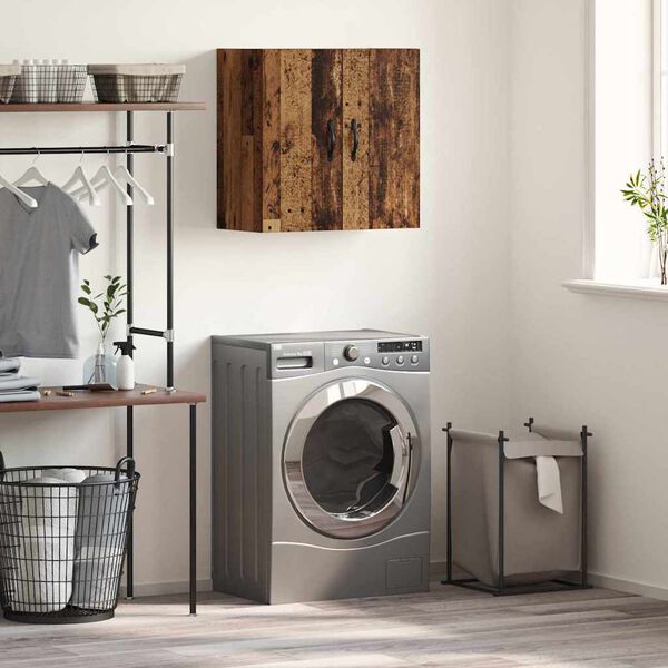 vidaXL Armario de pared Madera vieja 60 x 31 x 60 cm