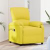 vidaXL Sill&oacute;n de masaje el&eacute;ctrico tela amarillo claro