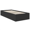 vidaXL Estructura de cama Negro 100 x 200 cm Madera de ingenier&iacute;a