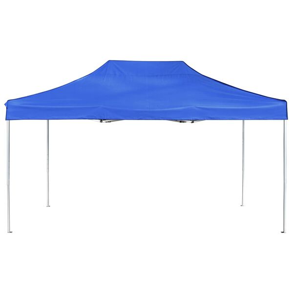 vidaXL Carpa plegable profesional de aluminio azul 4,5x3 m