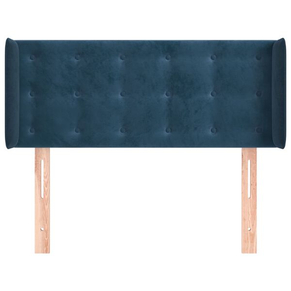 vidaXL Cabecero de terciopelo azul oscuro 103x16x78/88 cm