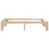 vidaXL Estructura de cama Marrón 75 x 190 cm Madera de pino macizo
