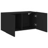 vidaXL Mueble para TV de pared negro 80x30x41 cm