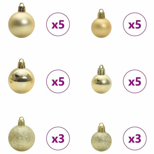 vidaXL Árbol de Navidad Artificial Preiluminado Negro 180 cm PVC