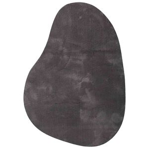 vidaXL Alfombra HUARTE Gris antracita 120 x 170 cm Poli&eacute;ster