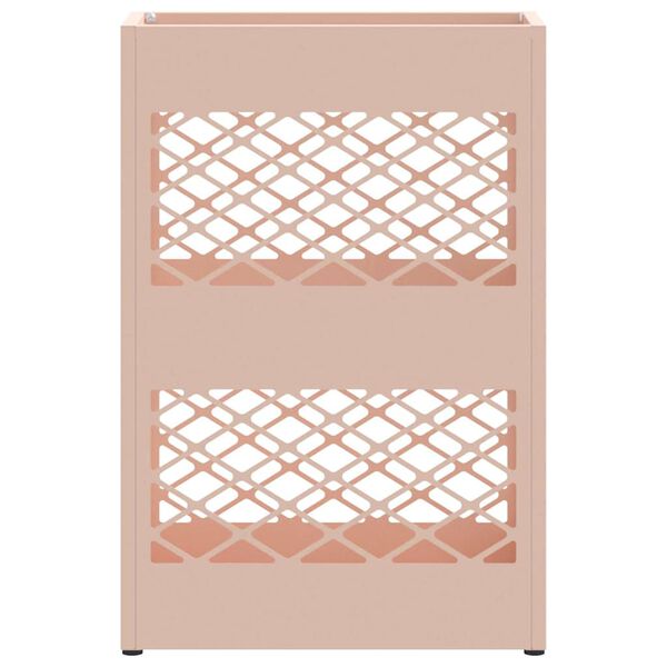 vidaXL Soporte para sombrilla Rosa 28 x 12 x 41 cm Acero