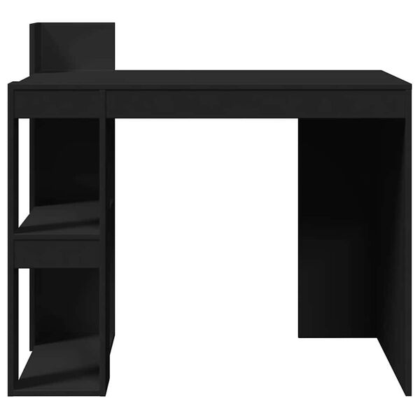 vidaXL Escritorio de madera de ingenier&iacute;a negro 103,5x56,5x94 cm