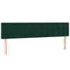 vidaXL Cama box spring con colch&oacute;n terciopelo verde oscuro 180x200 cm
