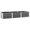 vidaXL Arriate de jard&iacute;n WPC gris 300x100x54 cm